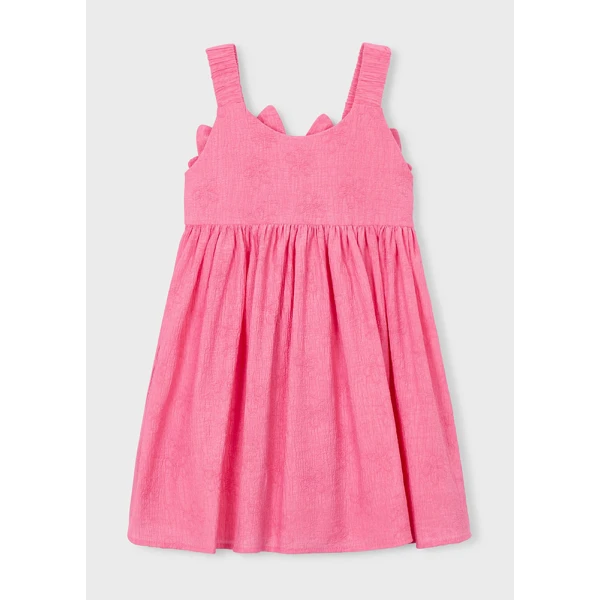MAYORAL DRESS JACQUARD FLOWERS GERANIUM 