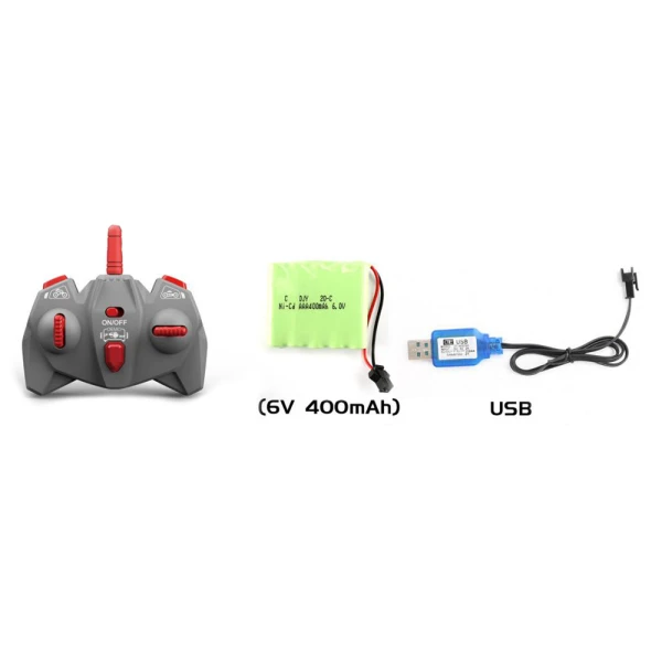 REMOTE CONTROL VEHICLE VIRUS HUNTER WITH USB - RED