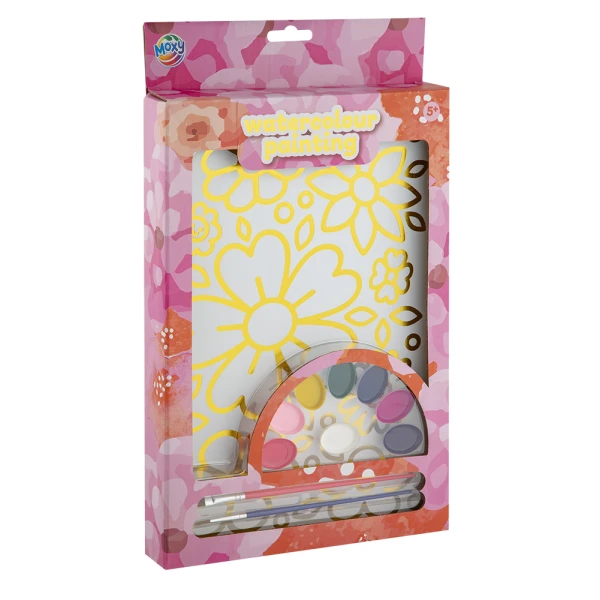 WATERCOLOUR PAINTING SET WITH FOIL DETAILS A4 – 2 DESIGNS