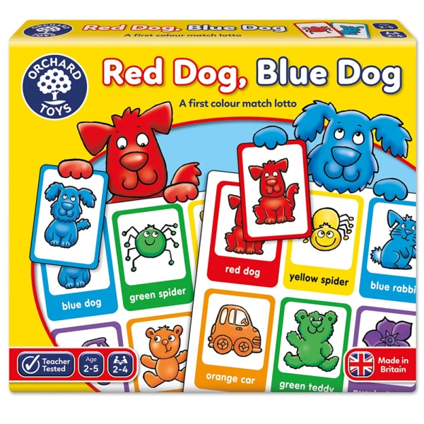 MATCHING BOARD GAME RED DOG BLUE DOG LOTTO