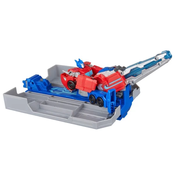 TRANSFORMERS EARTHSPARK PLAYSET OPTIMUS PRIME BATTLE TRAILER