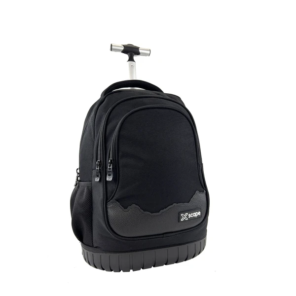 MULTI-COMPARTMENT TROLLEY BACKPACK BLACK XSCAPE
