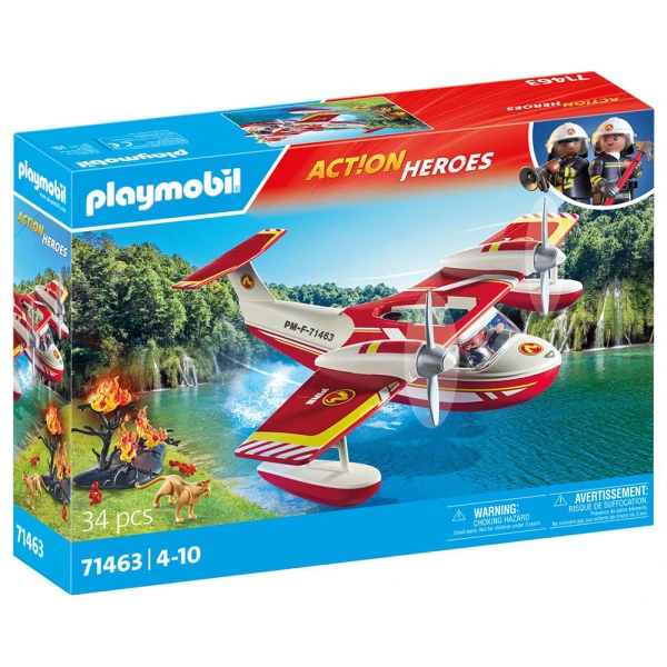 PLAYMOBIL CITY ACTION FIREFIGHTING SEA PLANE WITH EXTINGUISHING FUNCTION