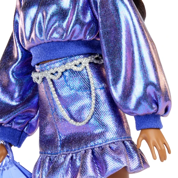 ΚΟΥΚΛΑ BARBIE DELUXE STYLE METALLICS - ΜΠΛΕ ΣΥΝΟΛΟ