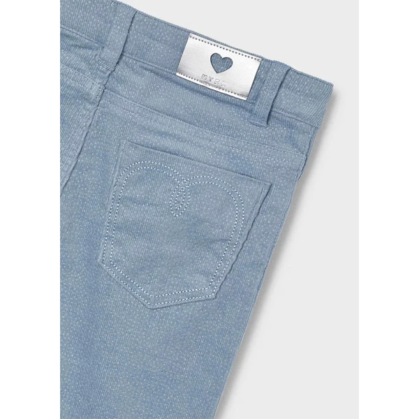 MAYORAL TROUSERS LONG CORDUROY GLOSSY LIGHT BLUE