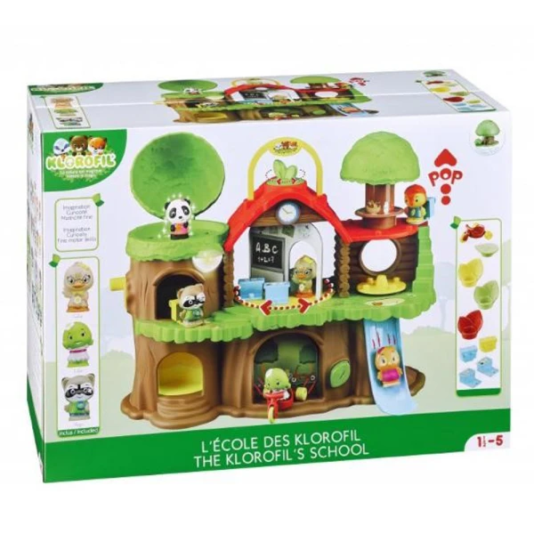 KLOROFIL EDUCATIONAL TOY THE LARGE SCHOOL WITH 3 CHARACTERS & ACCESSORIES