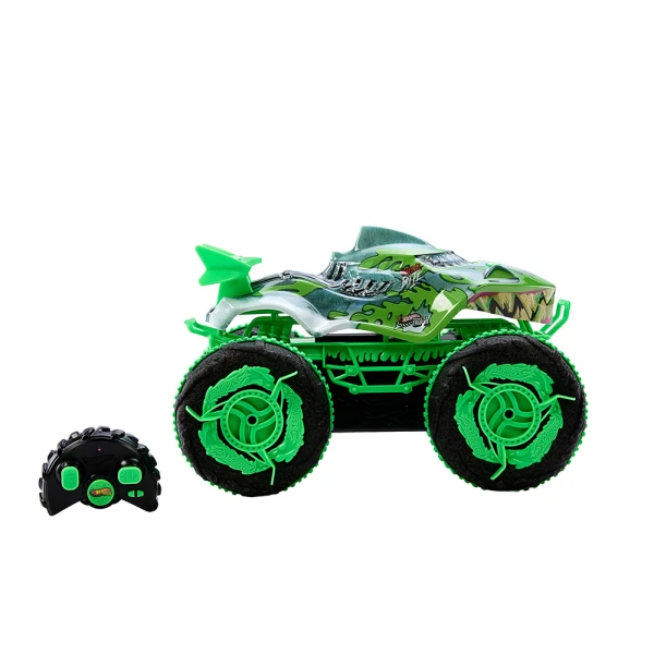 HOT WHEELS MONSTER TRUCKS MEGA REX ΤΗΛΕΚΑΤΕΥΘΥΝΟΜΕΝΟ ΠΟΥ ΣΚΑΡΦΑΛΩΝΕΙ & ΚΟΛΥΜΠΑΕΙ