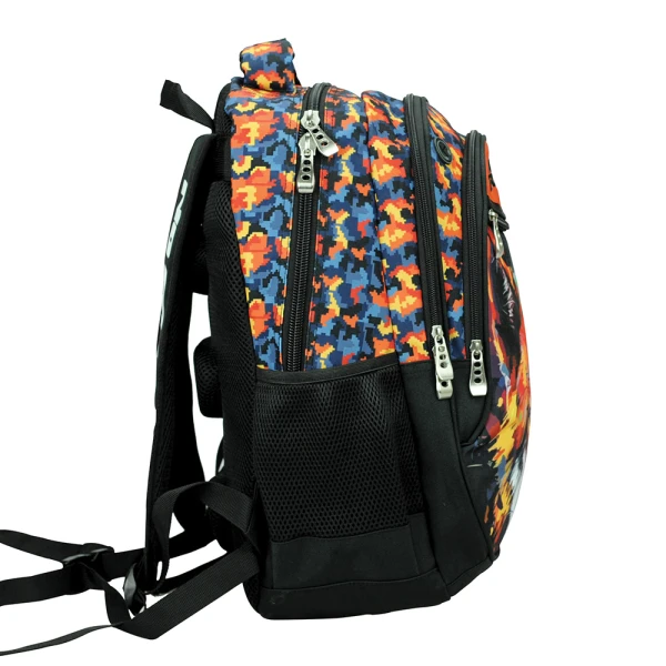 BACK ME UP OVAL BACKPACK NO FEAR COLORED WOLF