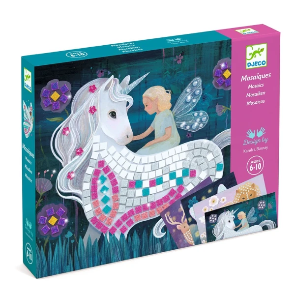 DJECO MOSAIC CONSTRUCTION UNICORN WITH GLITTER