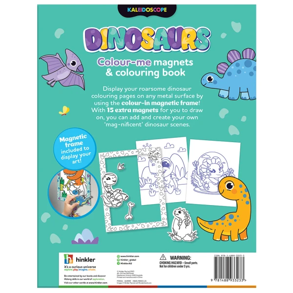 KALEIDOSCOPE COLOUR-ME MAGNETS ROARSOME DINOSAURS