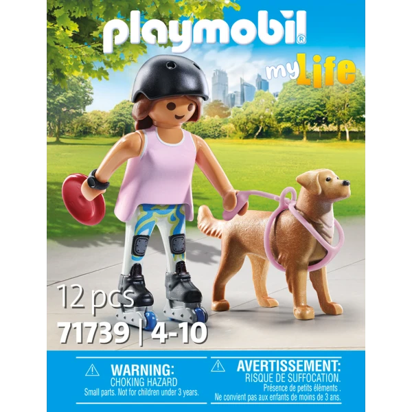 PLAYMOBIL MY LIFE SKATER WITH RETRIEVER