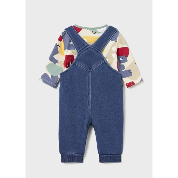MAYORAL SET DUNGAREES FUR LETTERS