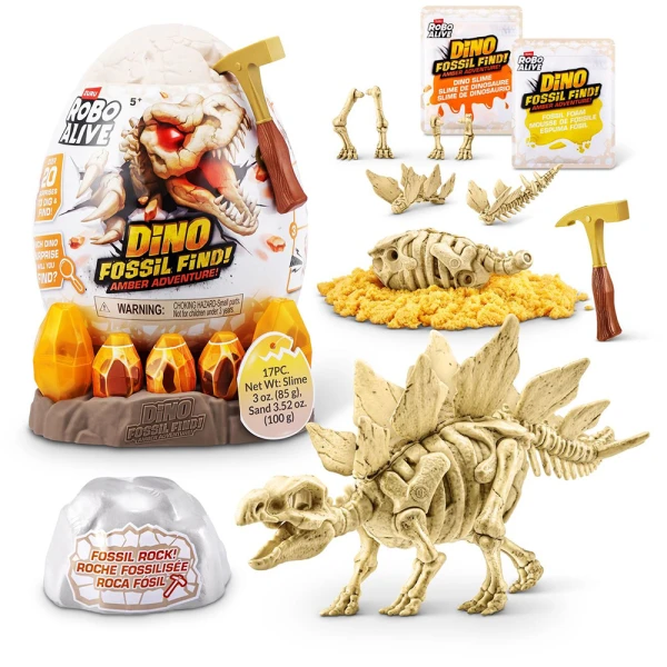EGG DINO FOSSIL ROBO ALIVE FIND AMBER ADVENTURE SURPRISE