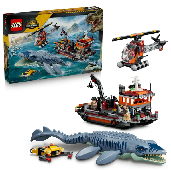 LEGO JURASSIC WORLD MOSASAURUS BOAT ATTACK