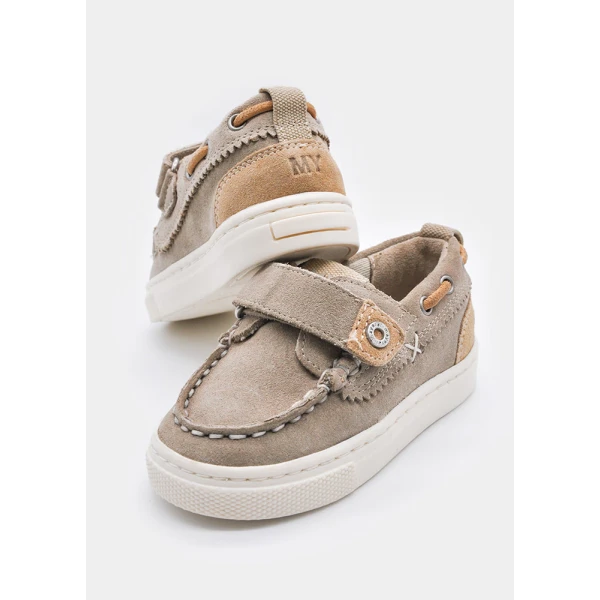 MAYORAL NAVY SHOES SUEDE BEIGE-GREY