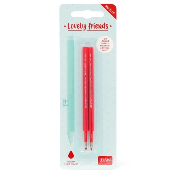 LEGAMI 2 REFILLS FOR GEL PEN LOVE FRIENDS - RED