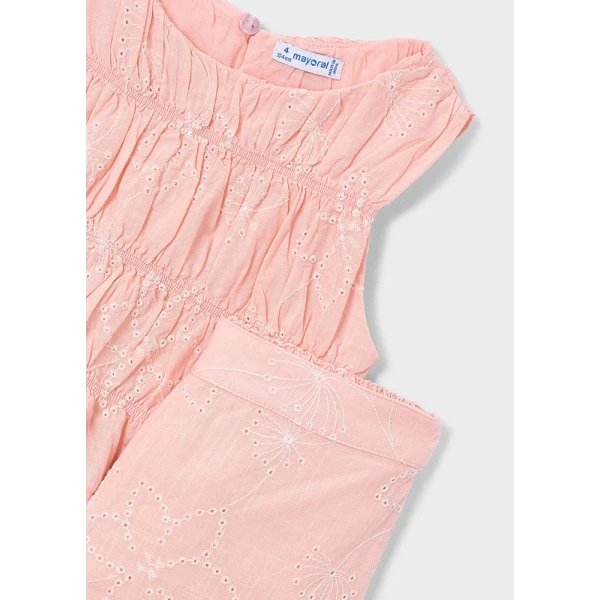 MAYORAL SET TROUSERS LONG EMBROIDERED SOFT PINK