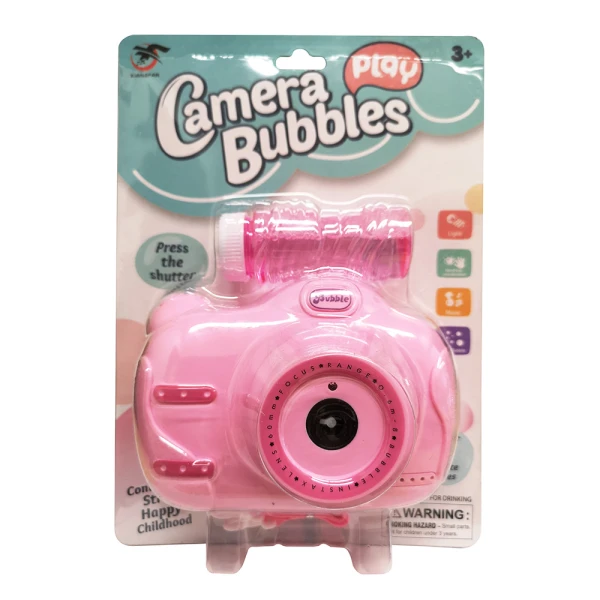 CAMERA FOR SOAP BUBBLES WITH LIGHTS & SOUNDS - PINK