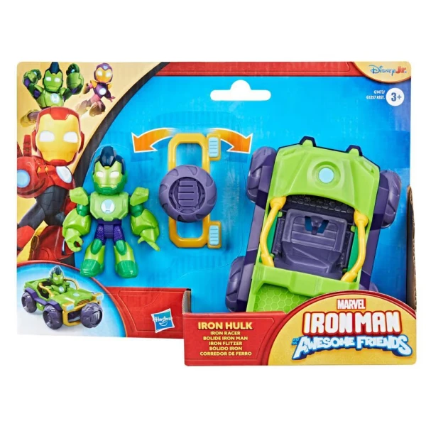 MARVEL IRON MAN AND HIS AWESOME FRIENDS ΟΧΗΜΑ HULK  ΜΕ ΦΙΓΟΥΡΑ