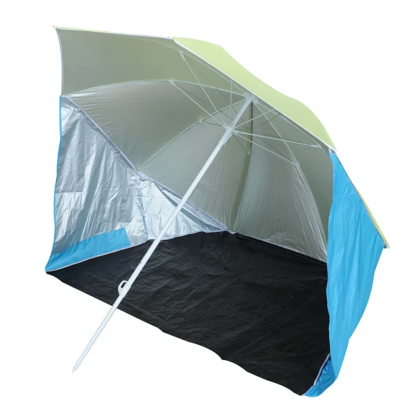 SEA UMBRELLA METAL TENT WITH SUN PROTECTION GREEN-BLUE 200 cm
