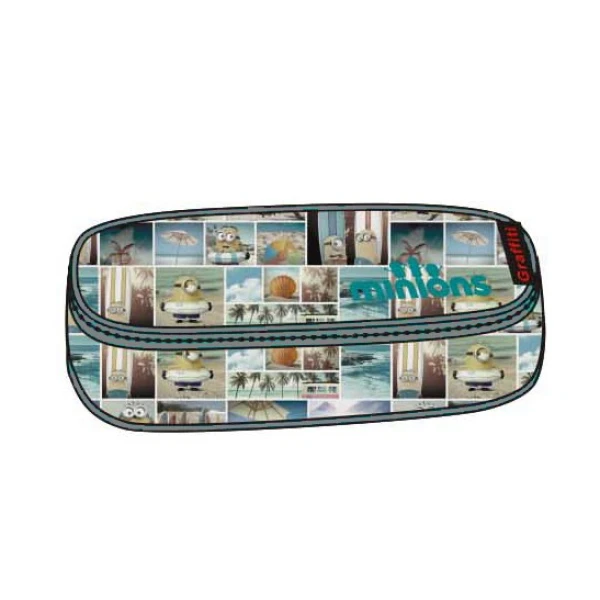 SQUARE PENCIL CASE MINIONS PARADISE ALLOVER
