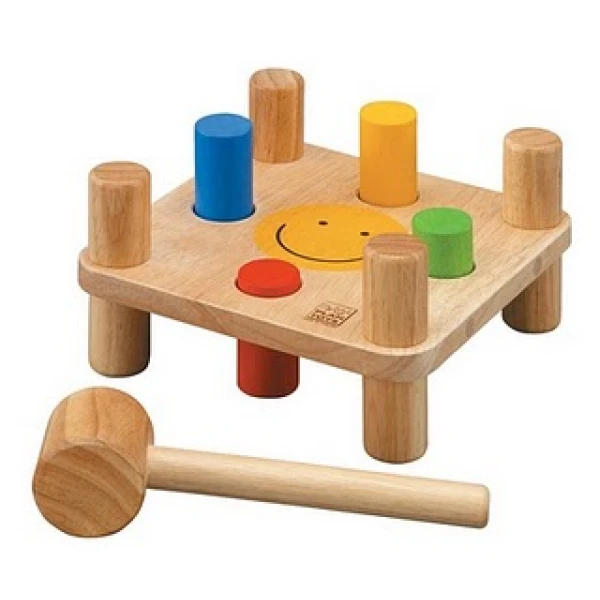 WOODEN GAME PLAN TOYS HAMMER PEG