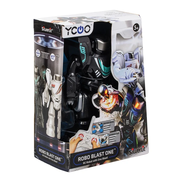 SILVERLIT YCOO ROBO BLAST ONE REMOTE CONTROL ROBOT BLACK FOR AGES 5+