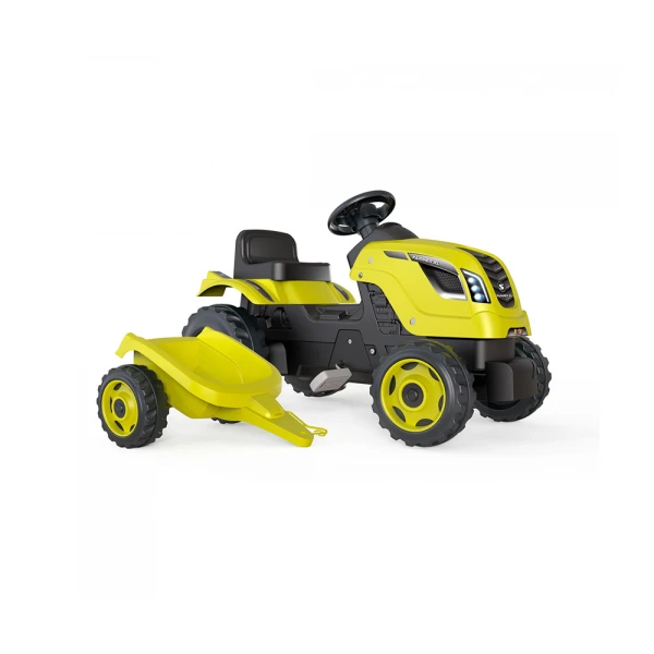 SMOBY FARMER XL GREEN TRACTOR AND TRAILER 