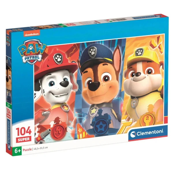 CLEMENTONI ΠΑΖΛ SUPER COLOR PAW PATROL 104 τεμ.