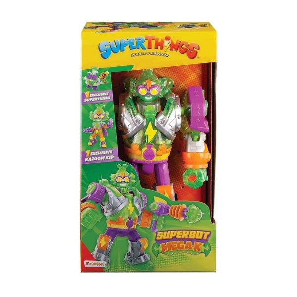 SUPERTHINGS SUPERBOT MICRO CREATURES WITH MEGA-K FIGURES FOR 3+ YEARS