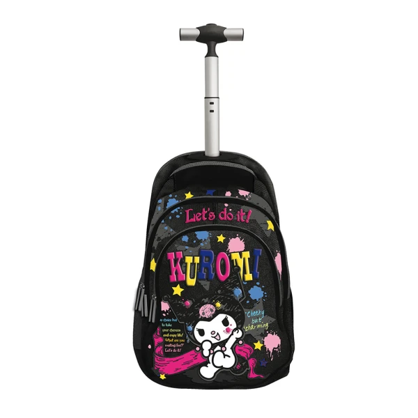 MULTI-COMPARTMENT TROLLEY BACKPACK SKETCHY KUROMI