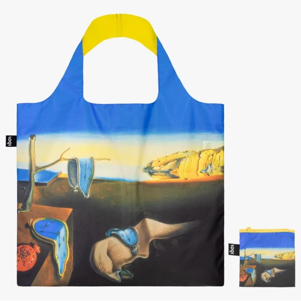 LOQI RECYCLED TOTE BAG - SALVADOR DALI THE PERSISTENCE OF MEMORY