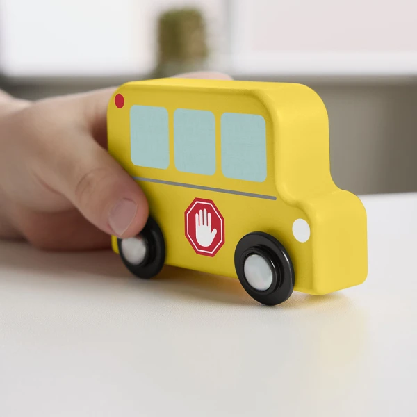 FISHER PRICE WOODEN VEHICLE SET 