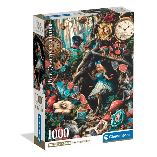 CLEMENTONI PUZZLE H.Q. A DAY IN WONDERLAND 1000 pcs 
