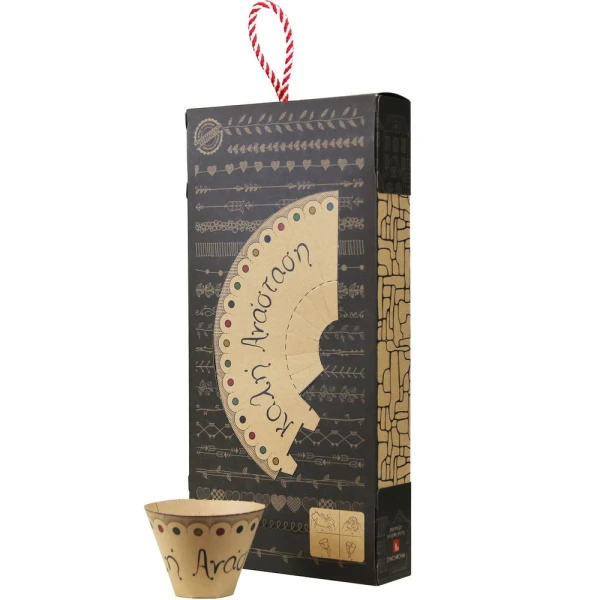 SYNCHRONIA HANDMADE CANDLE 30 cm PORCELAIN EGG - BIRDS