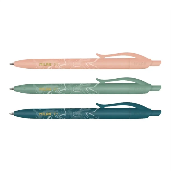 MILAN WRITING SET 3 PENS P1 LAVA SERIES BLUE INK