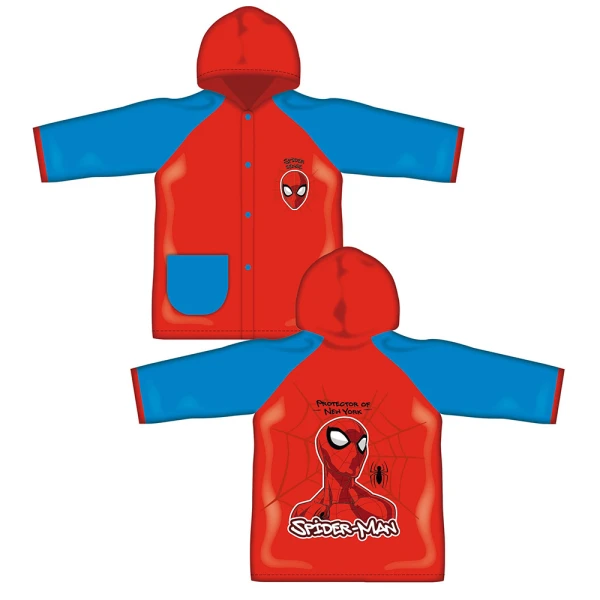 PVC RAINCOAT RED SPIDERMAN