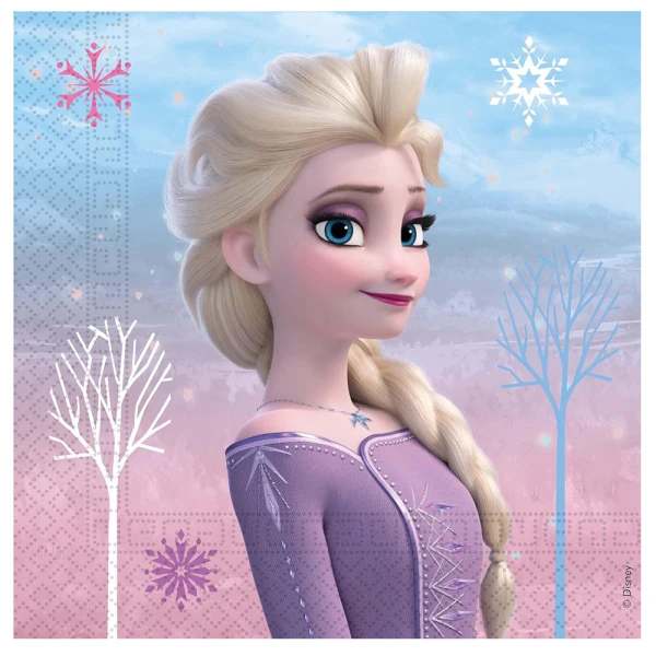 2-ply NAPKINS 33X33 cm 20 pcs FROZEN 2 WIND SPIRIT