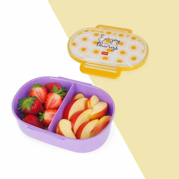 LEGAMI LUNCH BOX 500ml WITH 2 COMPARTMENTS - DAISY
