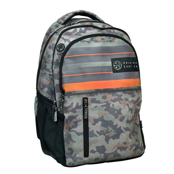 BACK ME UP OVAL BACKPACK MAUI RETRO CAMO