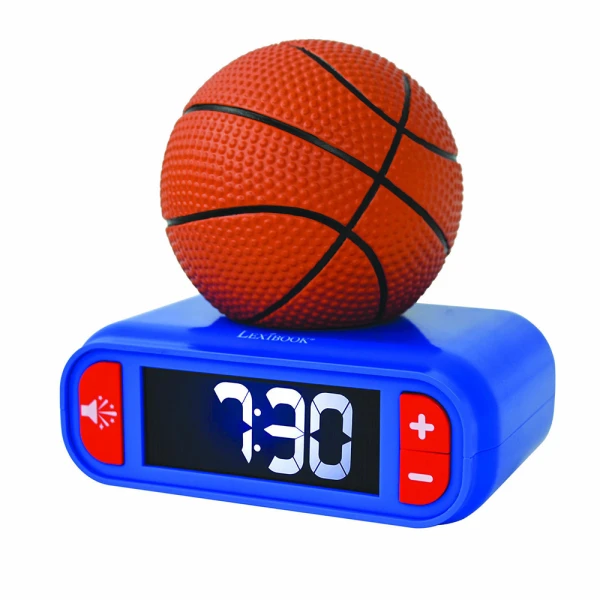 LEXIBOOK CHILDREN\'S TABLE CLOCK ALARM – BASKETBALL