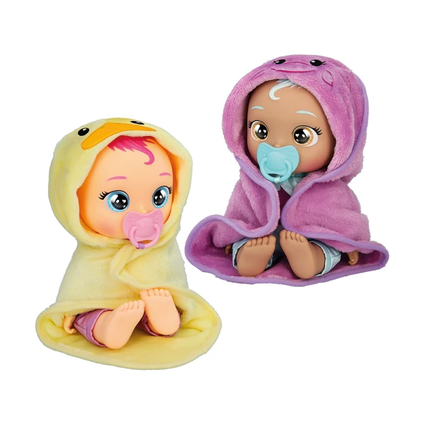CRY BABIES NEWBORN BATHTIME INTERACTIVE BABY DOLL CRIES REAL TEARS - 2 DESIGNS