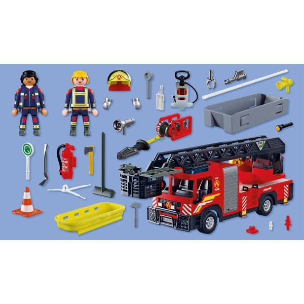 PLAYMOBIL CITY ACTION ΠΥΡΟΣΒΕΣΤΙΚΟ ΟΧΗΜΑ ΜΕ ΣΚΑΛΑ ΚΑΙ ΚΑΛΑΘΙ