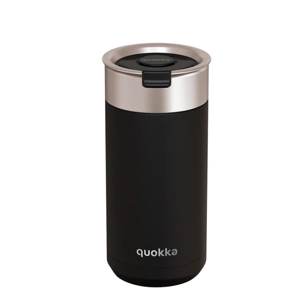QUOKKA THERMAL STAINLESS STEEL COFFEE TUMBLER BOOST 400ml BLACK