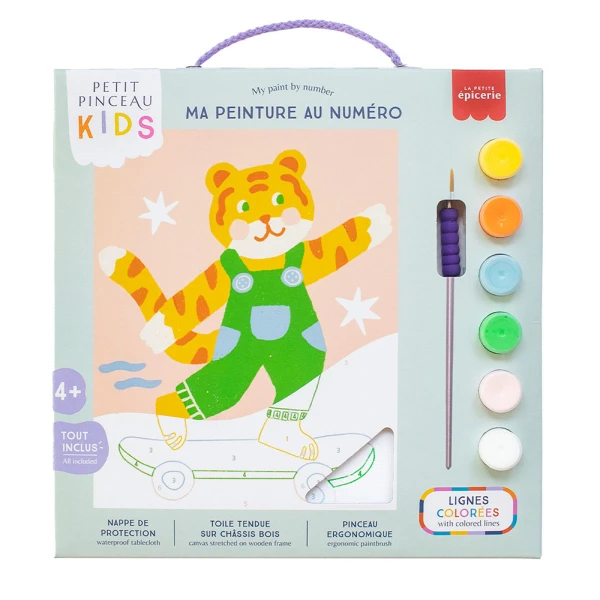 PETIT PINCEAU KIDS PAINT BY NUMBERS - TITI SKATE