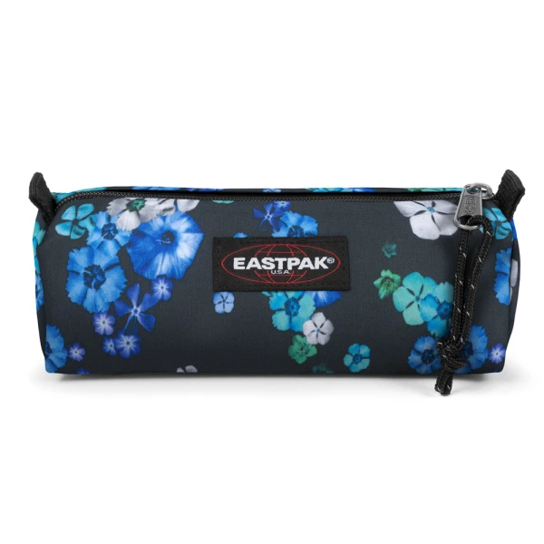 EASTPAK BENCHMARK SINGLE PENCIL CASE FLORAL BLOOM BLACK