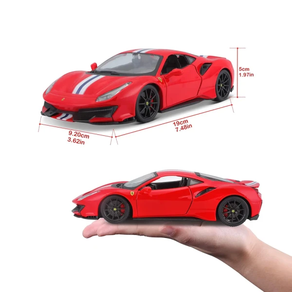 BBURAGO 1:24 FERRARI 488 PISTA RED
