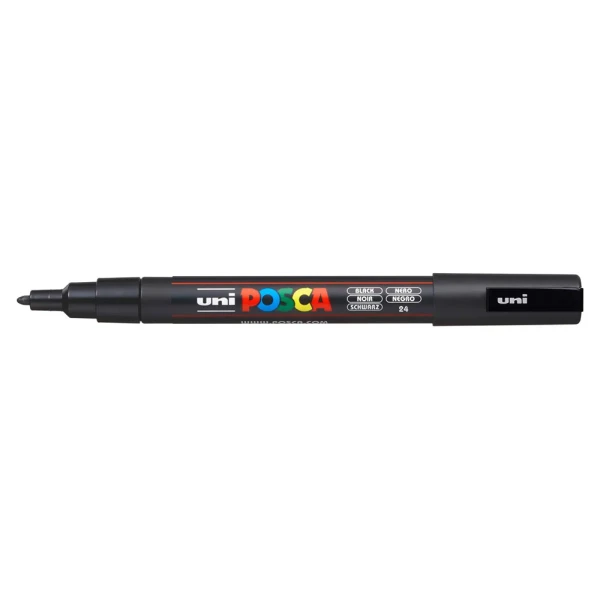 POSCA MARKER PC-3M 0.9-1.3mm - BLACK