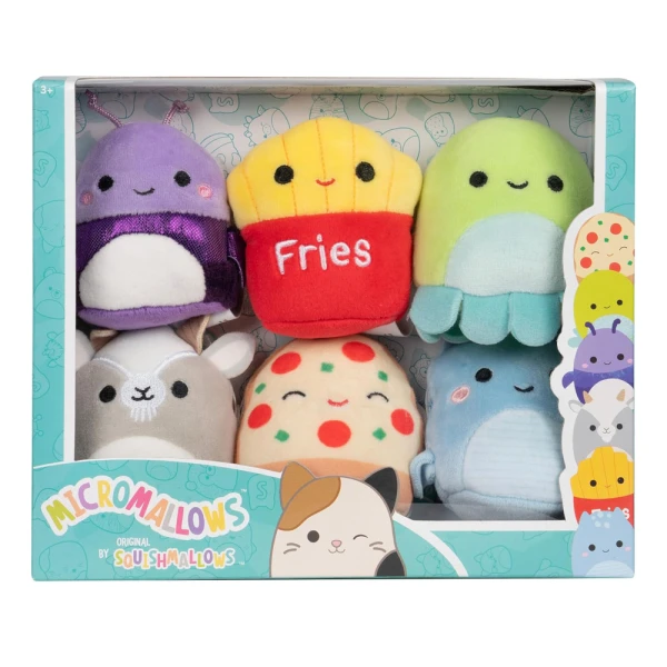 MICROMALLOWS - ΣΕΤ 6 τεμ. ΛΟΥΤΡΙΝΑ 6εκ. SQUISHMALLOWS