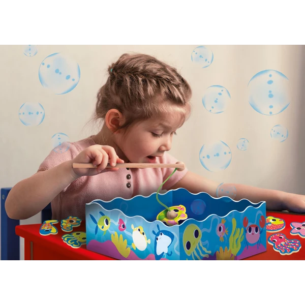 LISCIANI MONTESSORI BABY ΕΚΠΑΙΔΕΥΤΙΚΟ ΠΑΙΧΝΙΔΙ WOOD MAGNETIC FISH FUN